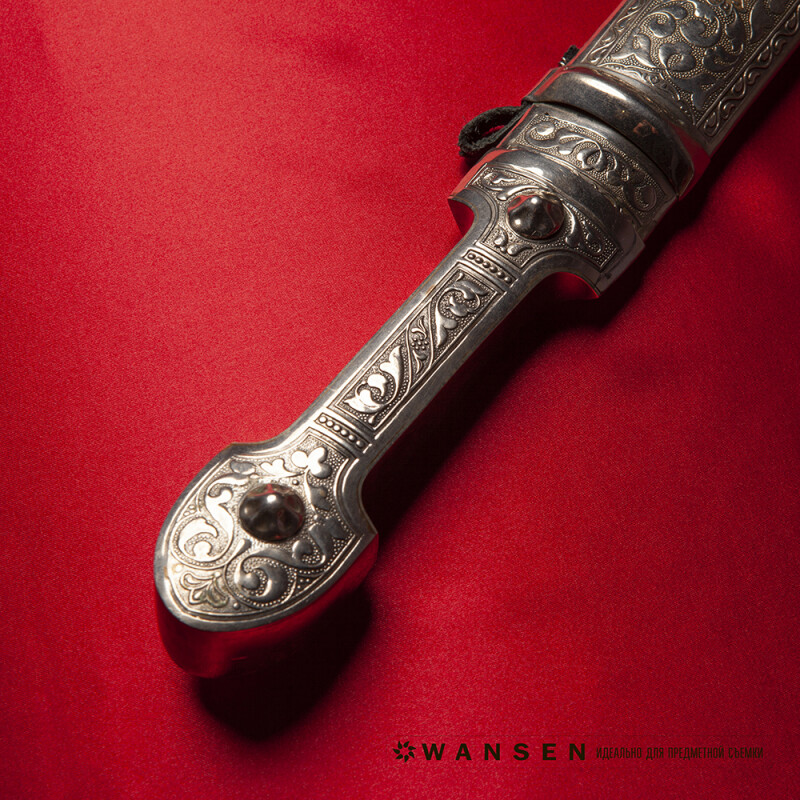 Wansen BS-0710-841326 Ruby ​​Red шелковый фон 70×100 см кумачовый