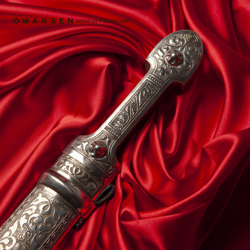 Wansen BS-0710-841326 Ruby ​​Red шелковый фон 70×100 см кумачовый