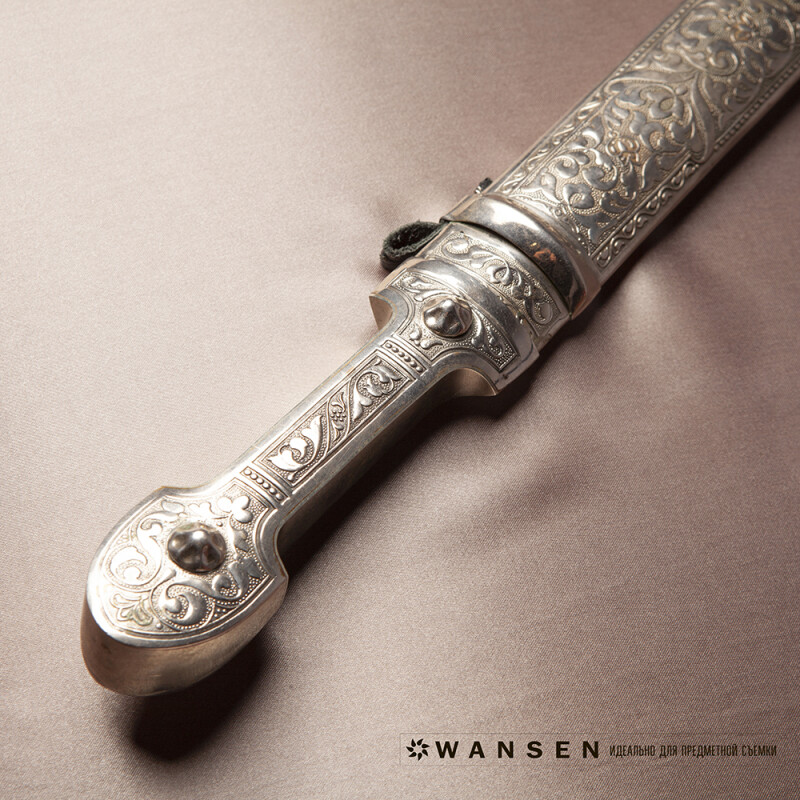 Wansen BS-1014-841324 Silver шелковый фон 1×1.4 м серебряный