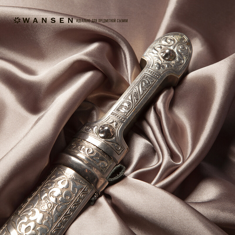 Wansen BS-1014-841324 Silver шелковый фон 1×1.4 м серебряный