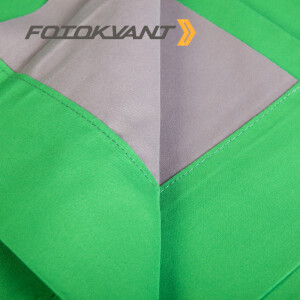 Fotokvant BG-3030D Green Grey фон двусторонний тканевый 3х3 м серый и зеленый