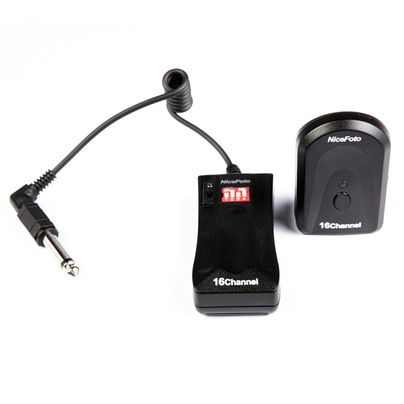 NiceFoto DC-16B радиосинхронизатор 16-канальный с разъемом 3,5 для студийных вспышек