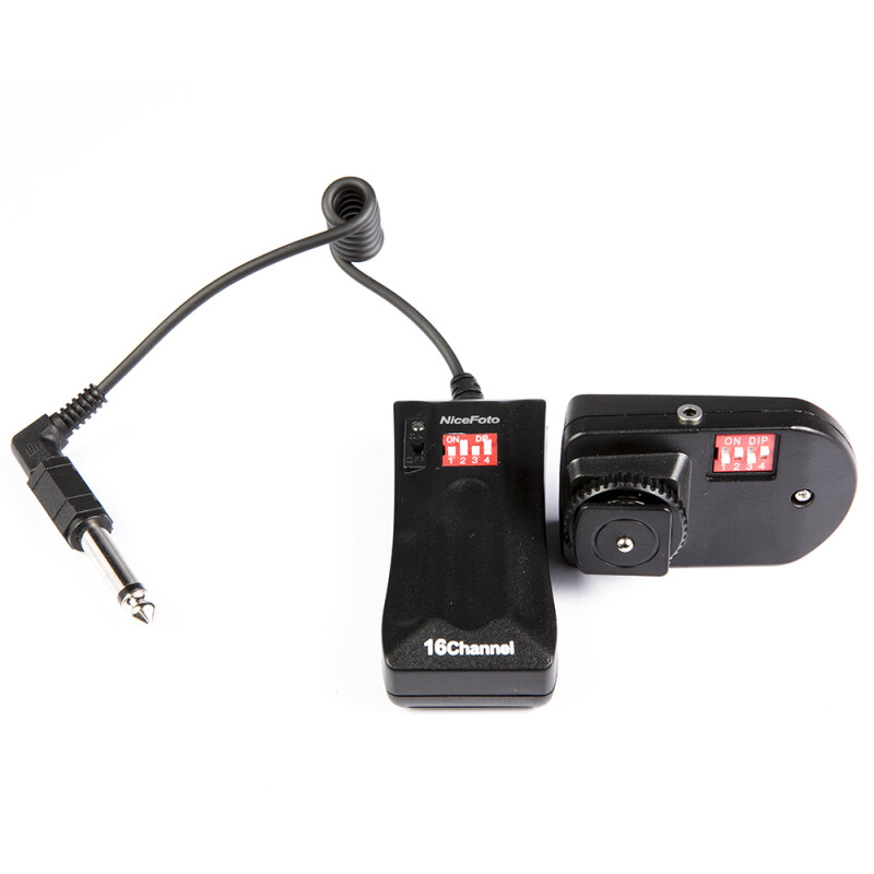 NiceFoto DC-16B радиосинхронизатор 16-канальный с разъемом 3,5 для студийных вспышек