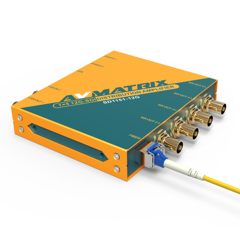AVMATRIX SD1151 12G-SDI 1×5 усилитель-распределитель с восстановлением тактовой частоты