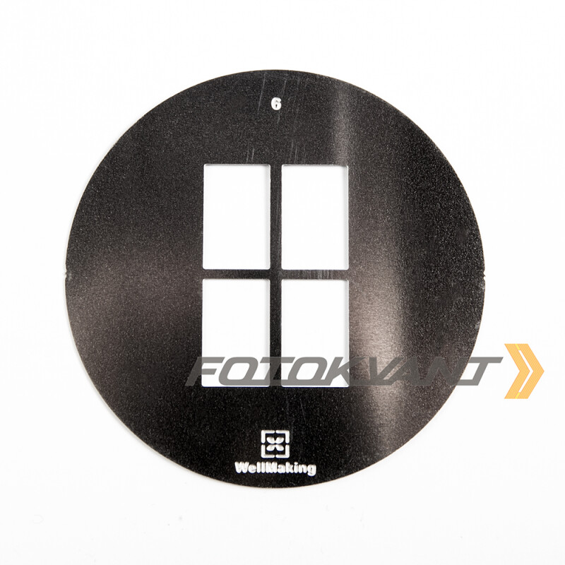 Fotokvant GMW-06-58 Gobo mask маска гобо 58 мм окно