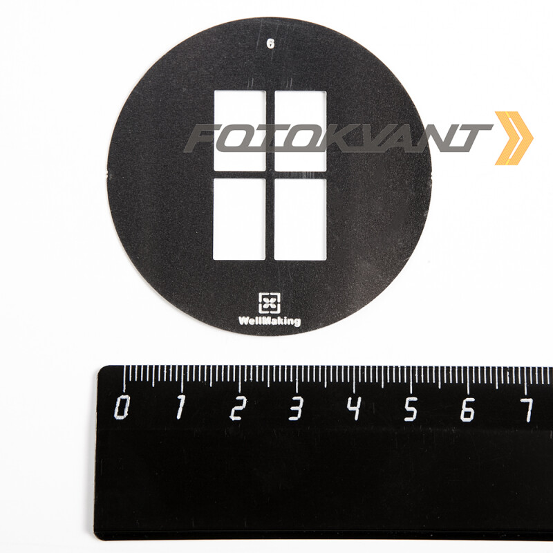 Fotokvant GMW-06-58 Gobo mask маска гобо 58 мм окно