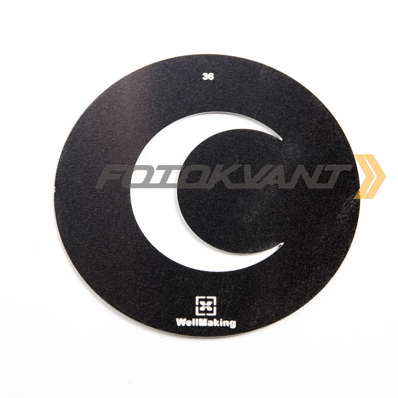 Fotokvant GMW-36-58 Gobo mask маска гобо 58 мм месяц