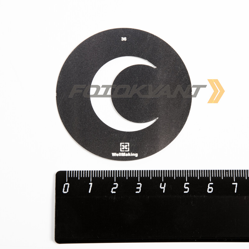 Fotokvant GMW-36-58 Gobo mask маска гобо 58 мм месяц