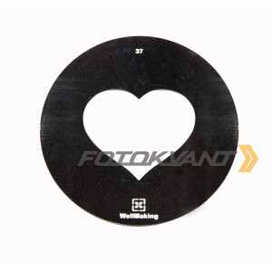 Fotokvant GMW-37-58 Gobo mask маска гобо 58 мм сердце