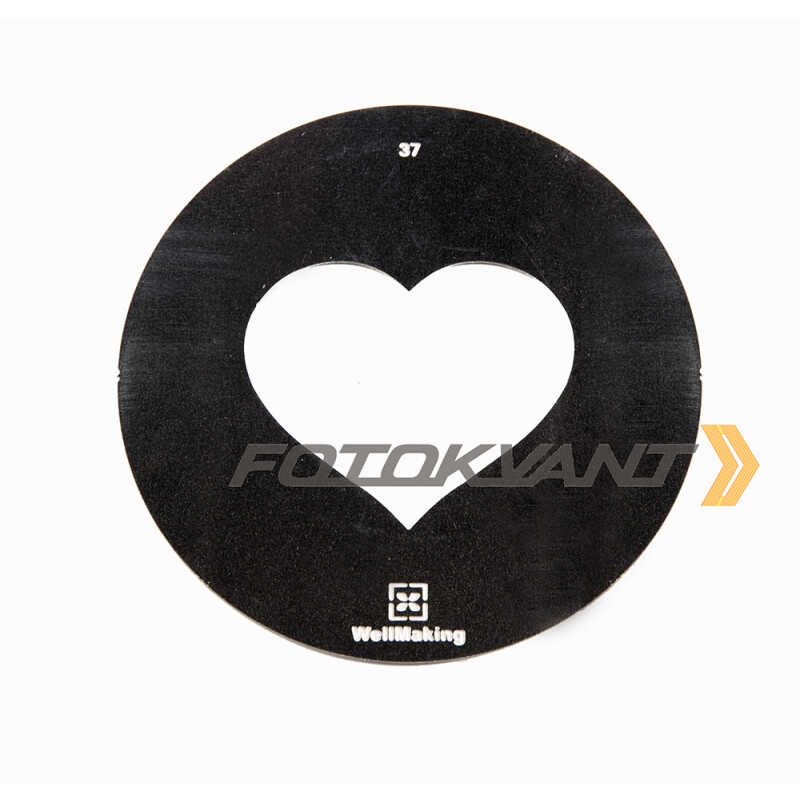 Fotokvant GMW-37-58 Gobo mask маска гобо 58 мм сердце