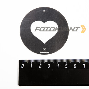 Fotokvant GMW-37-58 Gobo mask маска гобо 58 мм сердце