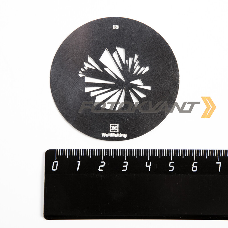 Fotokvant GMW-53-58 Gobo mask маска гобо 58 мм осколки