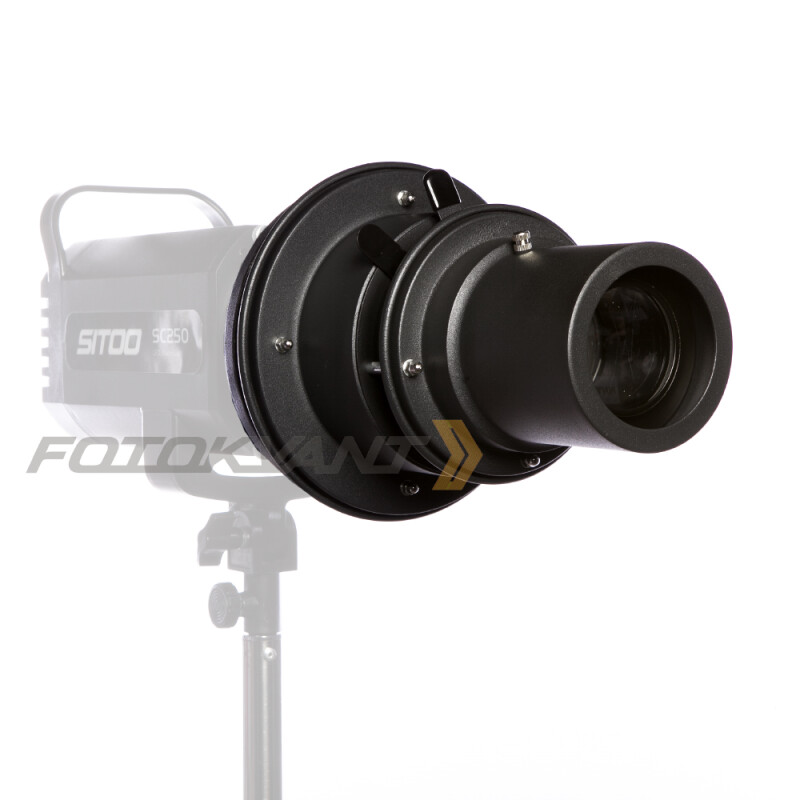 Fotokvant RO-07 оптический рефлектор с цветными фильтрами и масками гобо и встроенной диафрагмой