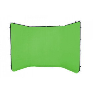 Fotokvant BGC-2440 Green фон тканевый на каркасе 2.4х4 м зеленый