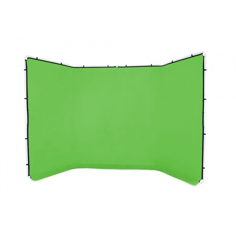 Fotokvant BGC-2440 Green фон тканевый на каркасе 2.4х4 м зеленый