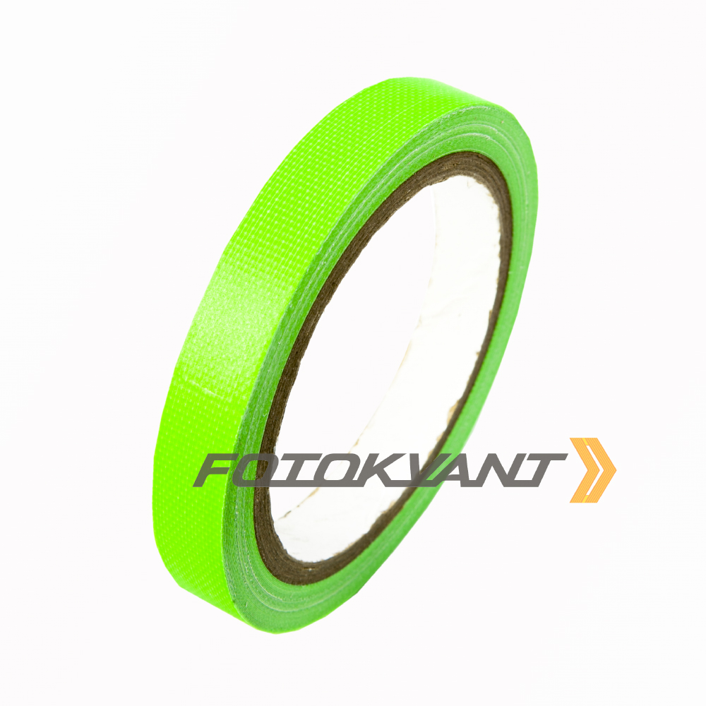 Fotokvant GP-1525 Green gaffer tape тейп УФ зеленый 15 мм х 25 м Fotokvant GP-1525 Green gaffer tape тейп УФ зеленый 15 мм х 25 м
