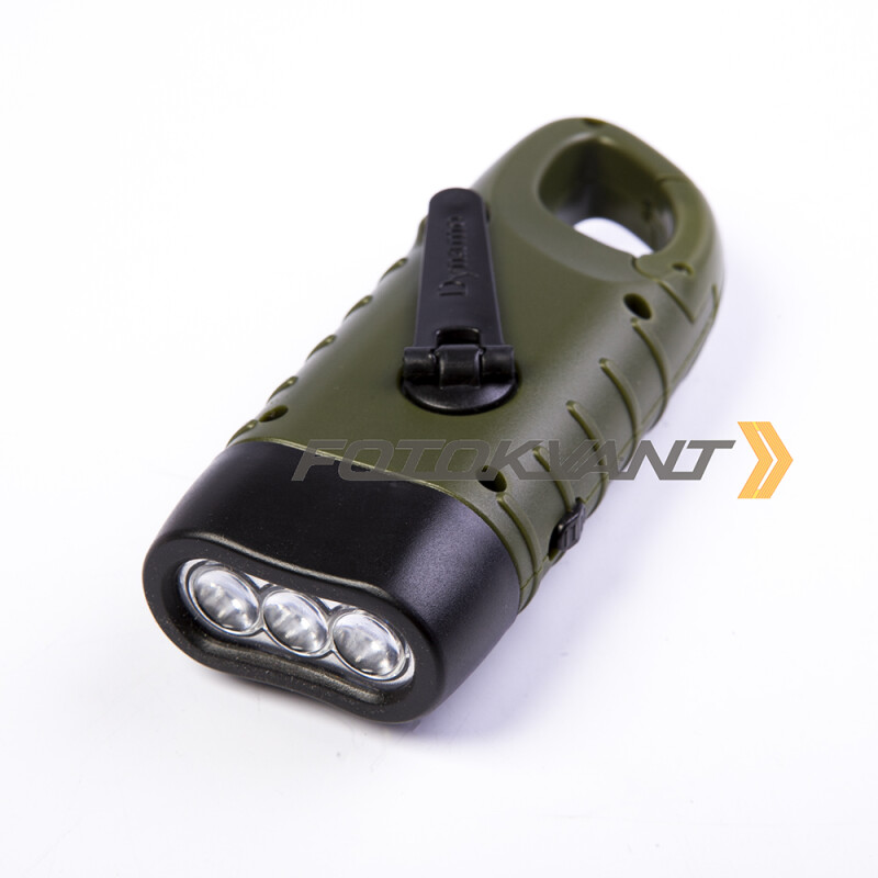 Fotokvant Torch-03Ac Green фонарь с динамомашиной