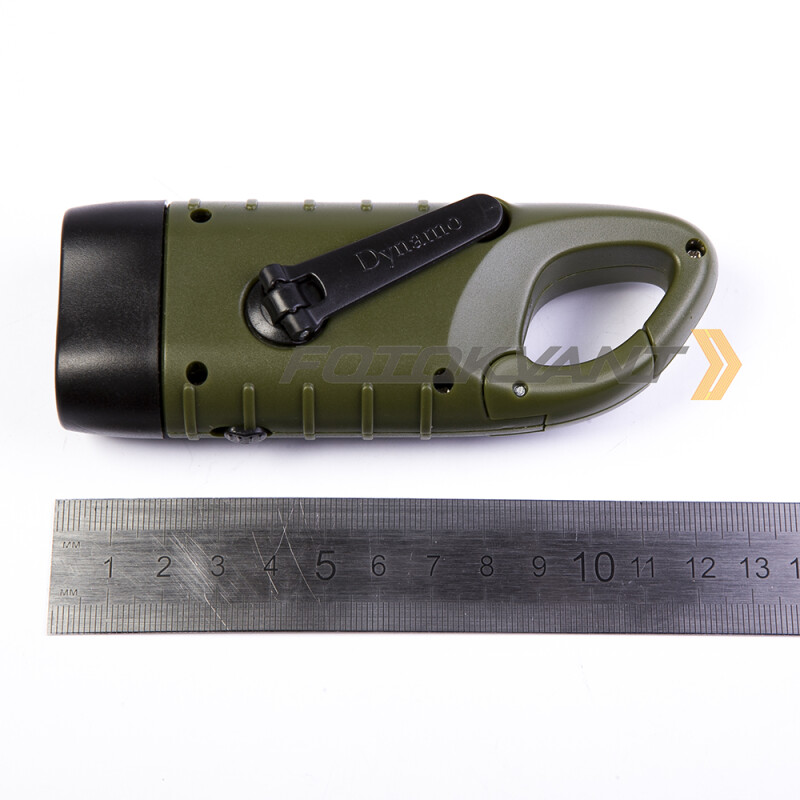 Fotokvant Torch-03Ac Green фонарь с динамомашиной