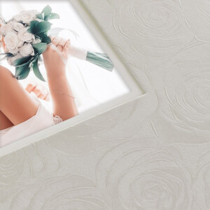 ZEP PD323250 ERIS кремовый свадебный фотоальбом в коробке на 100 белых страниц 32x32