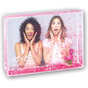 ZEP RB406 Shake Frame Flamingo пластиковая фоторамка блестки и фламинго 10x15