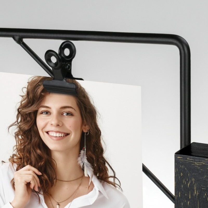 ZEP DN562 Nocera деревянно-металлическая коричнево-черная фоторамка-галерея на 5 фотографий