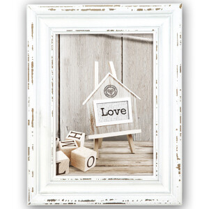 ZEP SY968W Rivoli White деревянная белая фоторамка на цепочке 15x20