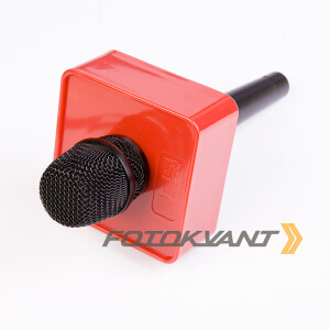 Fotokvant MAC-21-Red плоский прямоугольник для микрофона красный