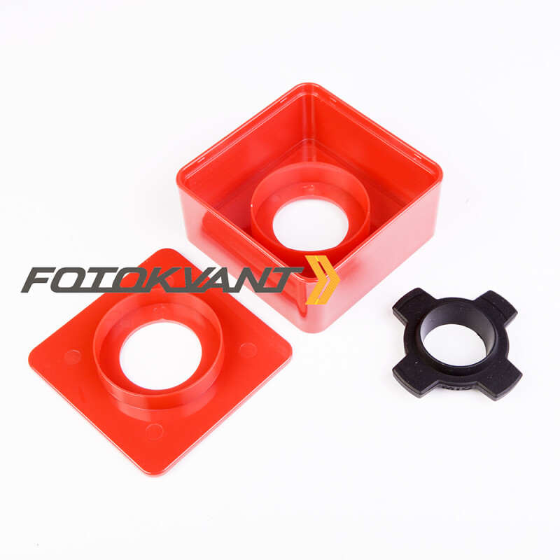 Fotokvant MAC-21-Red плоский прямоугольник для микрофона красный