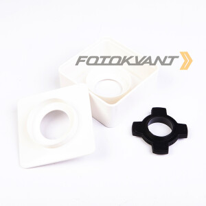 Fotokvant MAC-21-White плоский прямоугольник для микрофона белый