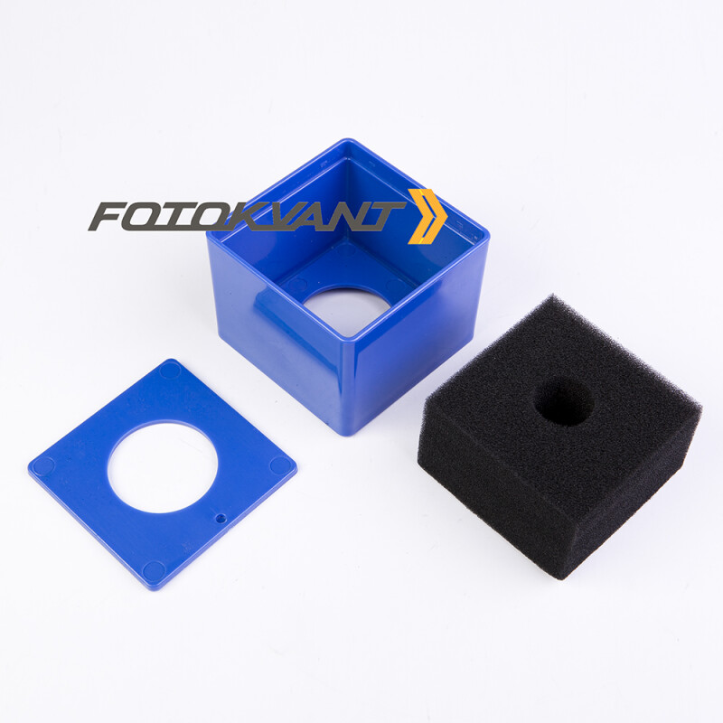 Fotokvant MAC-22-Blue большой куб для микрофона голубой