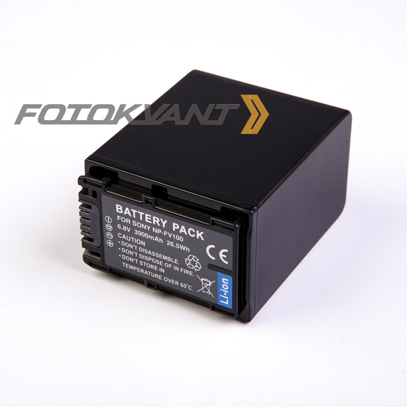 Fotokvant NP-FV100 аккумулятор емкостью 3900 mAh 6.8V