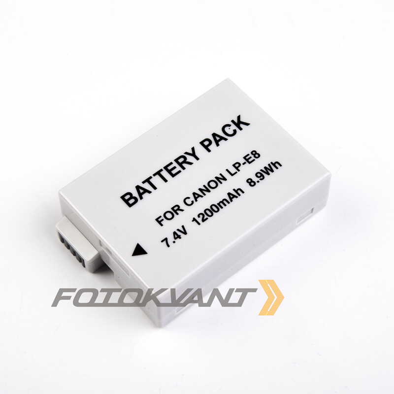 Fotokvant LP-E8 аккумулятор емкость 1200 mAh 7.4V