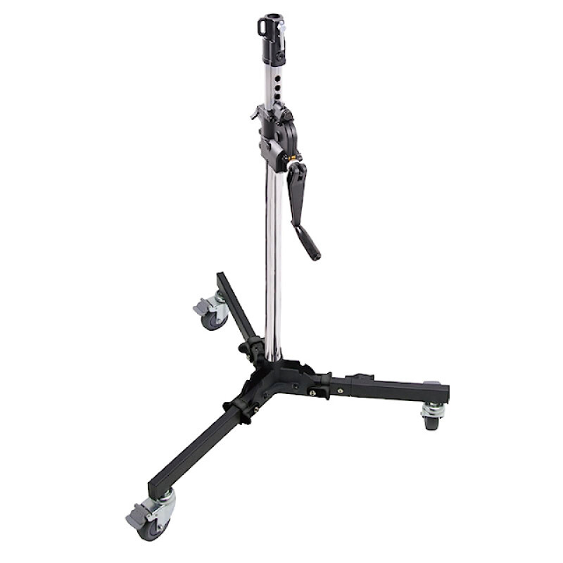 KUPO 382M 2 SCT Low Base Wind-Up Stand стойка на колёсах 130-190 см с редукторной колонной