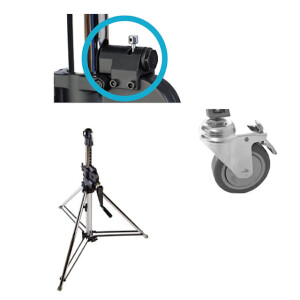 KUPO 481 2 SCT Wind-Up Followspot Stand стойка 91-145 см с редукторной колонной