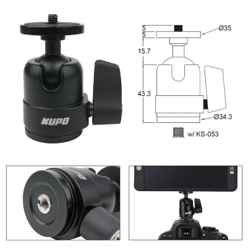 Kupo KS-CB05 Midi Ball Head шаровая голова