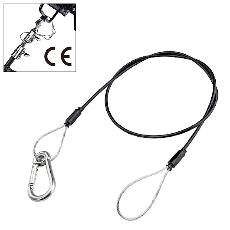 Kupo SW-02 dia 3 mm 70 cm length safety wire PVC тросик страховочный