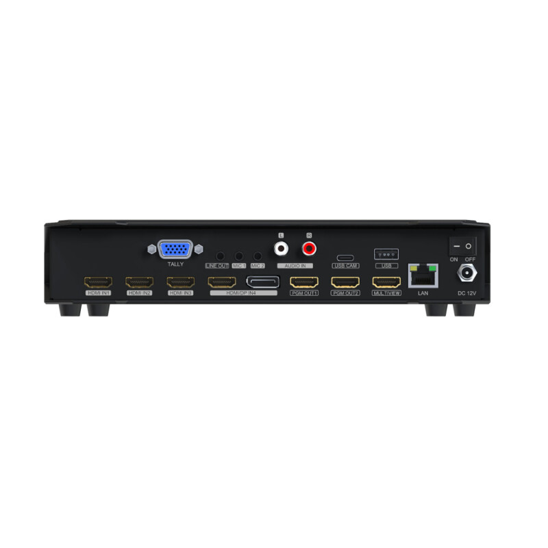 AVMATRIX HVS0401E видеомикшер-стример компактный 4CH HDMI/DP USB/LAN