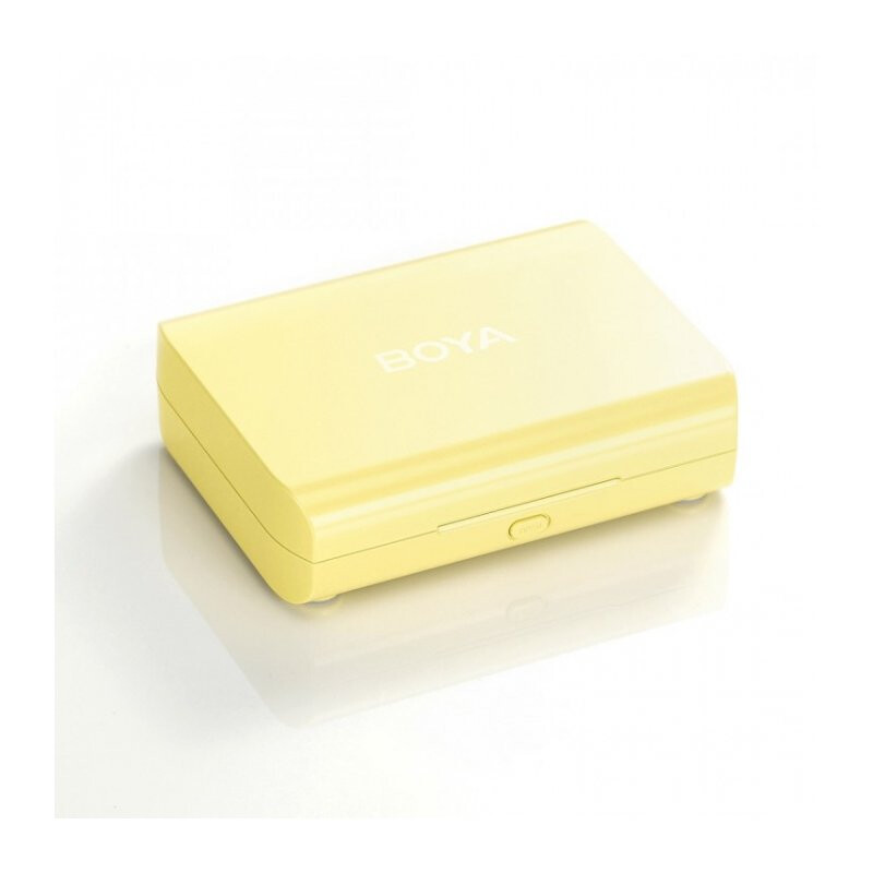 Boya BY-XM6-K1Y жёлтая миниатюрная 2,4 ГГц двухканальная беспроводная микрофонная система