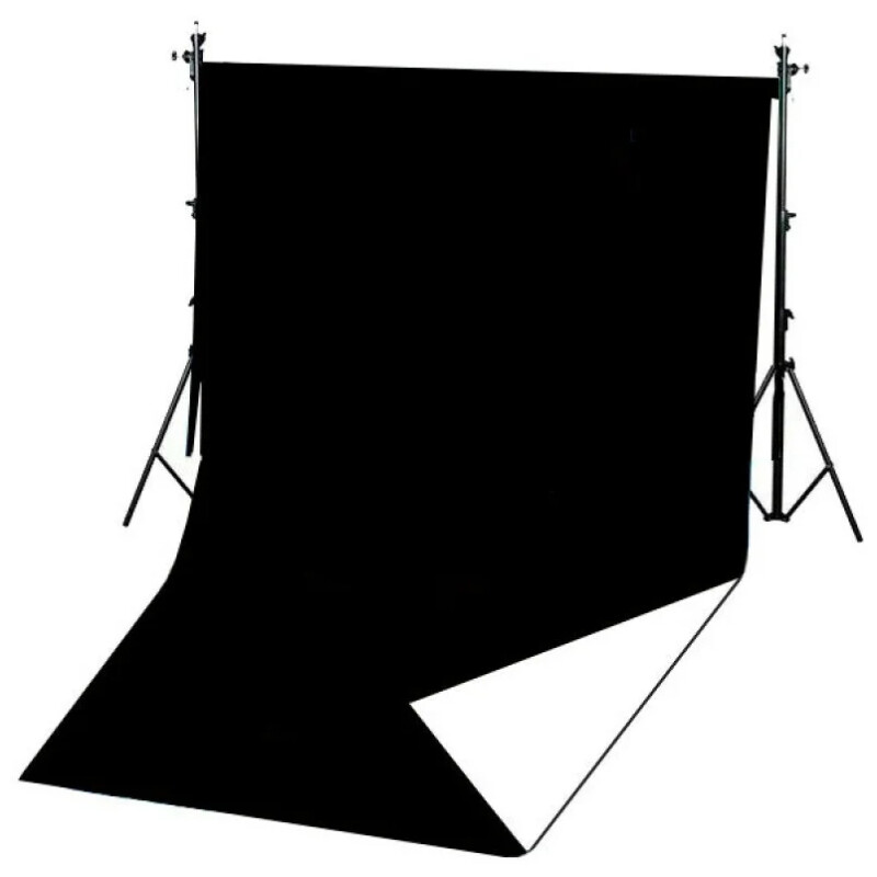 Fotokvant двусторонний виниловый фотофон черный/белый 1,6х50м