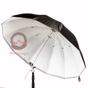 Grifon URN-T 162 TWB зонт белый на отражение и просвет со съемным куполом диаметр 125 см