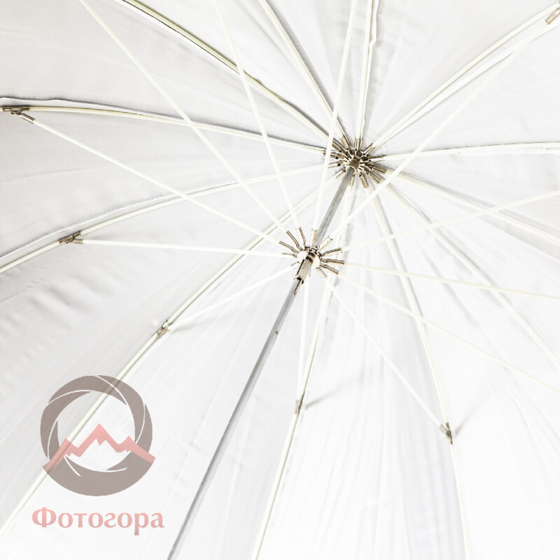 Grifon URN-T 162 TWB зонт белый на отражение и просвет со съемным куполом диаметр 125 см