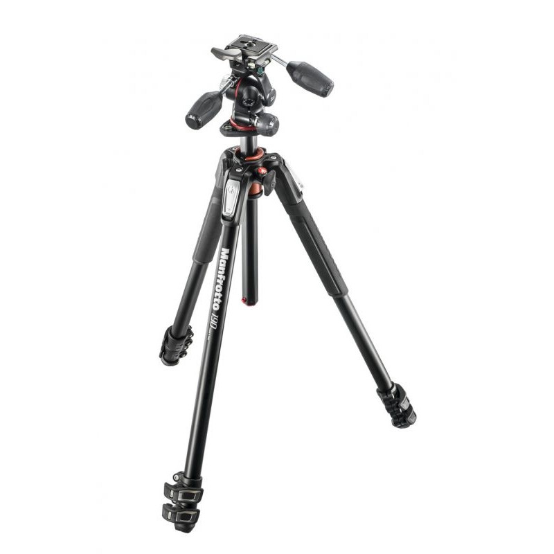 Manfrotto MK190XPRO3-3W 190 Alu 3 section Kit 3w-head штатив для фото- или видеокамеры