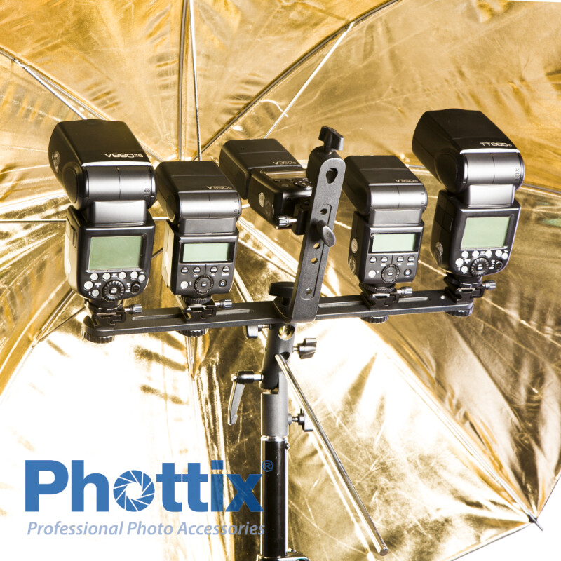 Phottix 87515 FT держатель для нескольких вспышек с зонтом