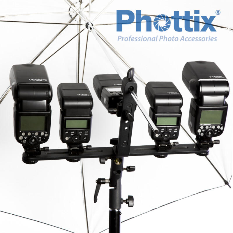 Phottix 87515 FT держатель для нескольких вспышек с зонтом