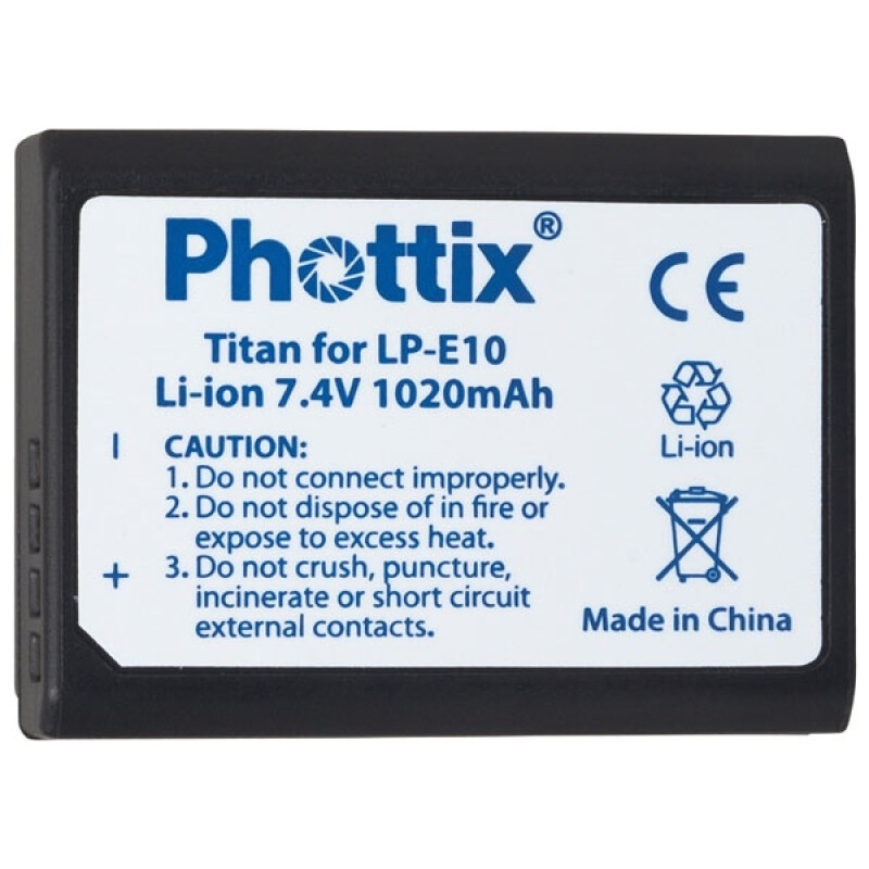 Phottix LP-E10 (20288) аккумуляторная батарея для фотокамеры системы Canon