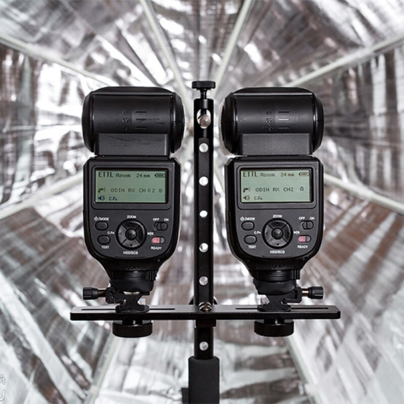 Phottix 87520 Multi Boom 16" Flash Bracket держатель для двух вспышек в зонт