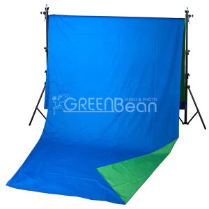 GreenBean Field фон тканевый хромакей двухсторонний сине-зеленый 240х500 см