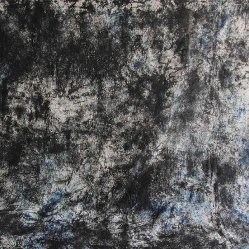 Grifon TI W-320 фон пятнистый серый с синими и темно-серыми разводами 3х5 м