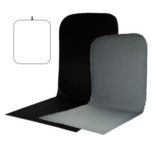 Visico BP-026 складной черный/белый/серый фон с пологом 1,5х1,8х3,2 м