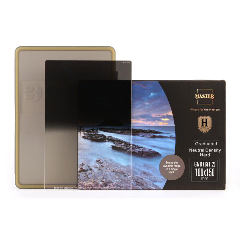 Benro Master Harden Series Hard-edged graduated ND GND16 (1.2) светофильтр градиентный 100х150 мм